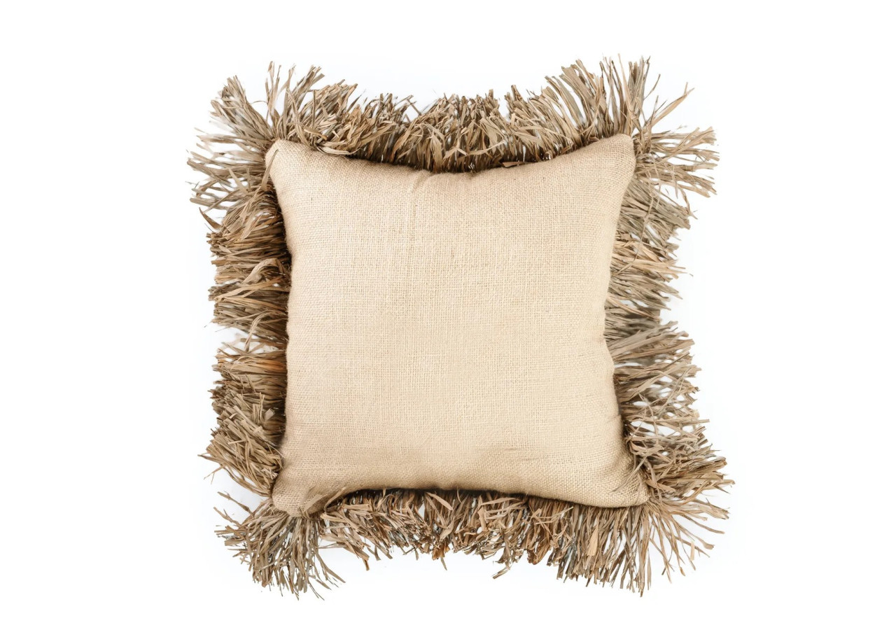 Housse de Coussin Jute Bonita - Naturel - 40x40 - JABR066N-40x40 - Bazar Bizar