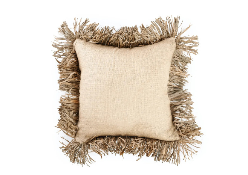 Housse de Coussin Jute Bonita - Naturel - 40x40 - JABR066N-40x40 - Bazar Bizar