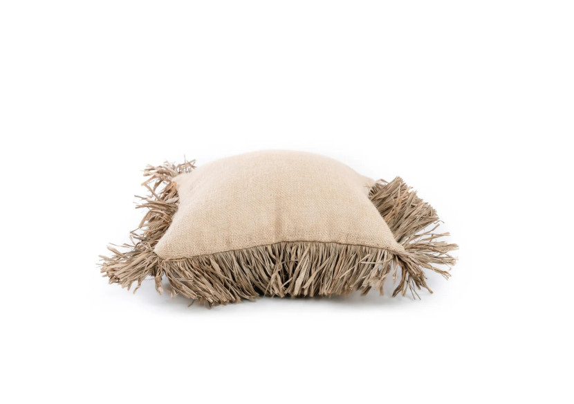 Housse de Coussin Jute Bonita - Naturel - 40x40 - JABR066N-40x40 - Bazar Bizar