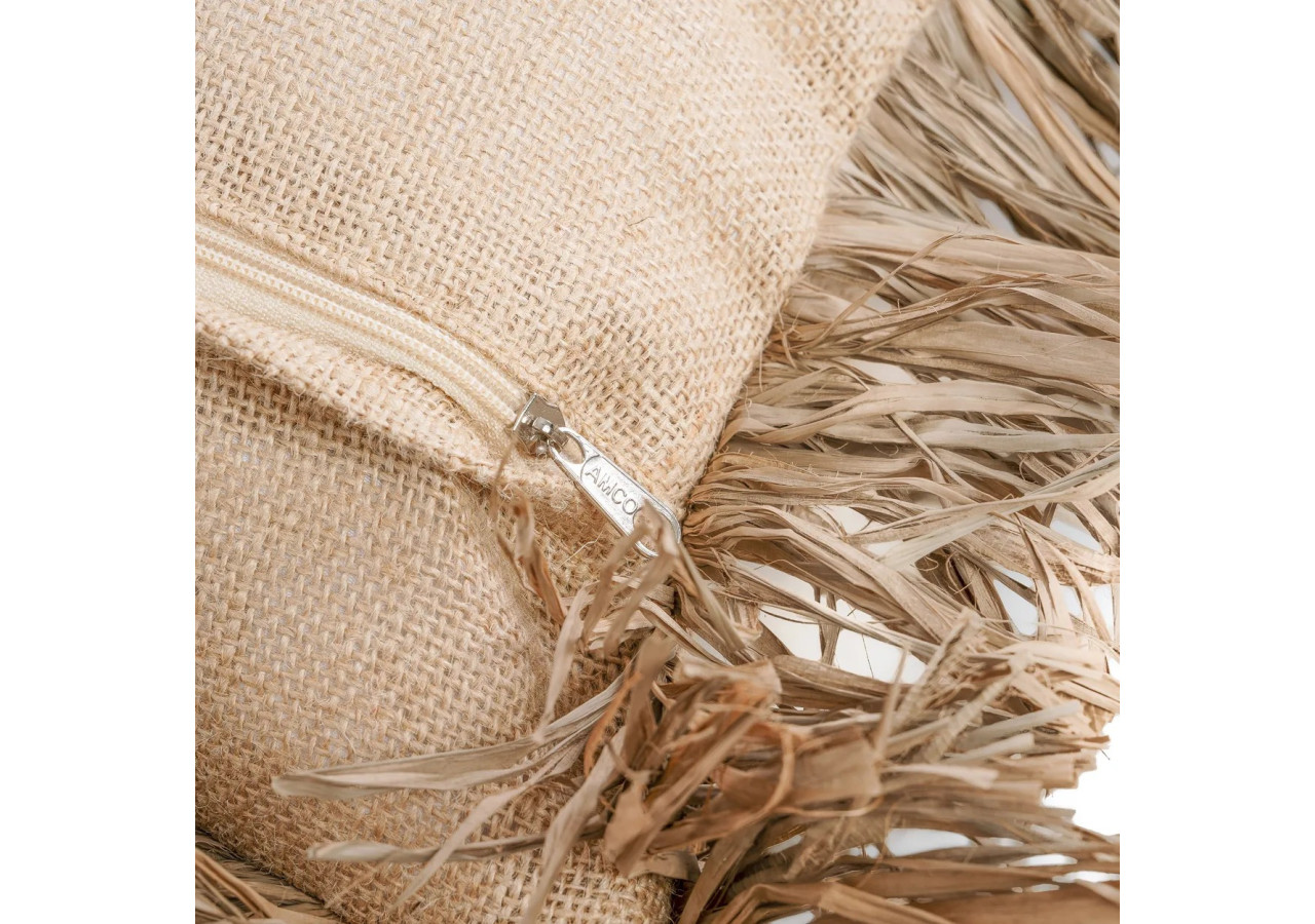 Housse de Coussin Jute Bonita - Naturel - 40x40 - JABR066N-40x40 - Bazar Bizar