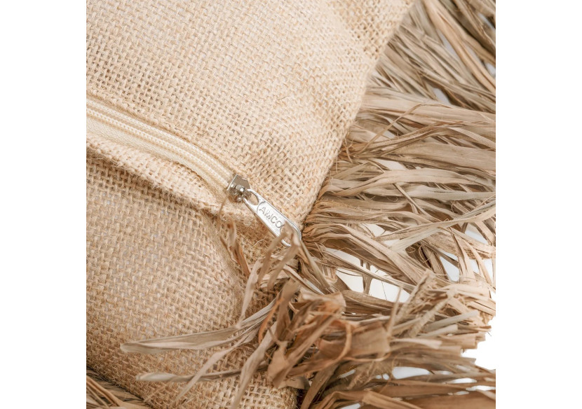 Housse de Coussin Jute Bonita - Naturel - 40x40 - JABR066N-40x40 - Bazar Bizar