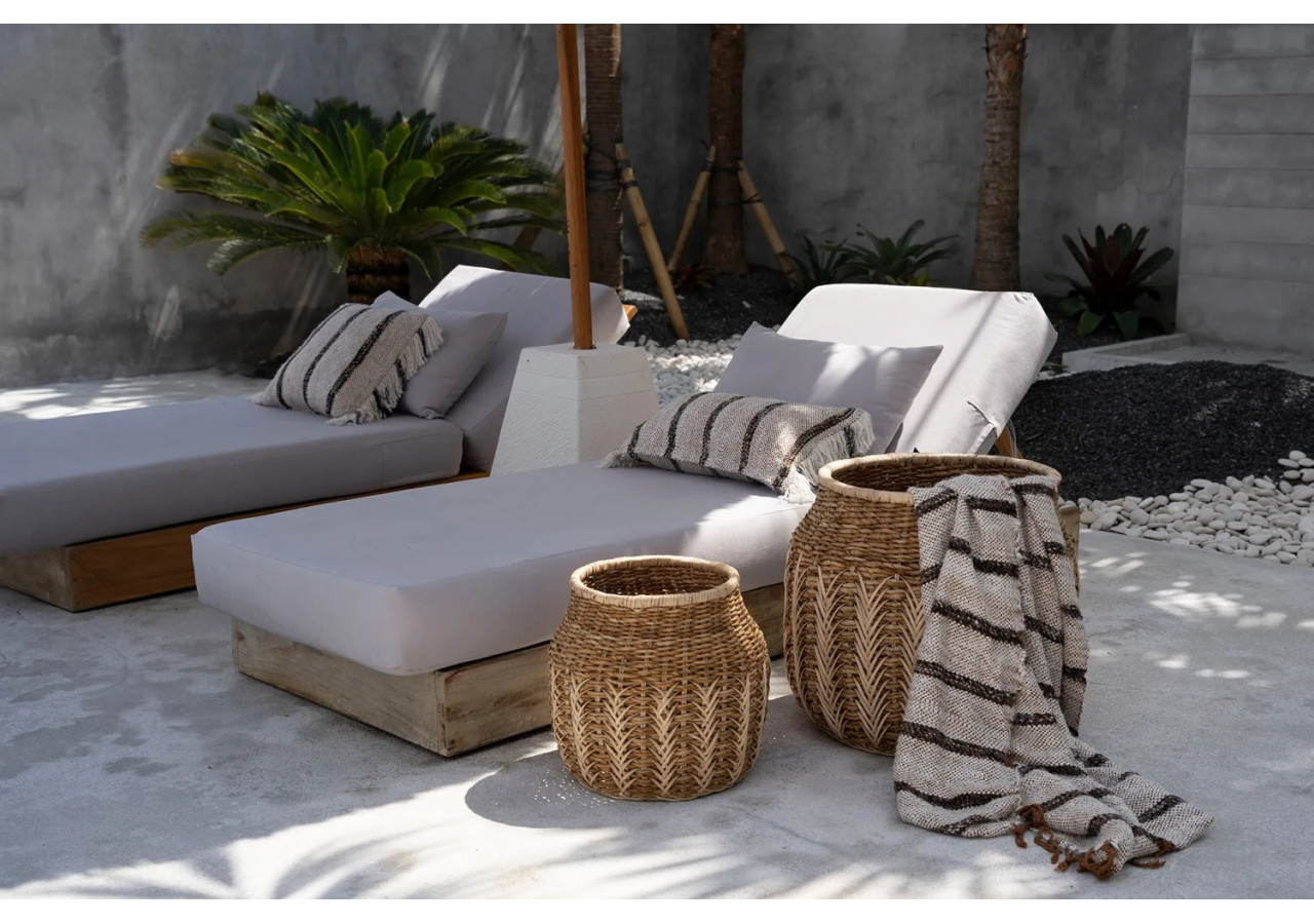 Panier Luziru - Naturel - Taille L - JABR069N-L - Bazar Bizar