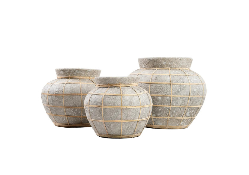 Vase Belly - Concrete Naturel - Taille S - JABR087ConN-S - Bazar Bizar Vase Belly - Concrete Naturel - Taille S - JABR087ConN-S - Bazar Bizar