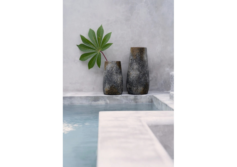 Vase Spooky - Gris Antique - Taille L - JABR092AG-L - Bazar Bizar