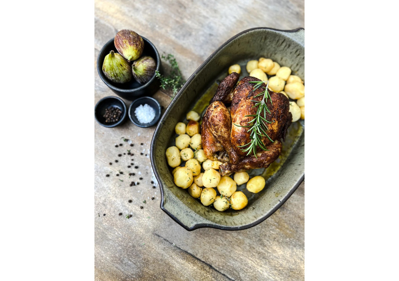 Plat de Four Comporta - Vert - Taille L - POCE035Gr-L - Bazar Bizar