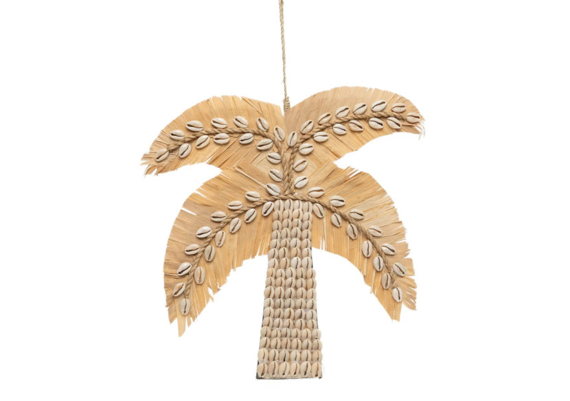 Décoration Palmier en Coquillages - Naturel - BAVE022N - Bazar Bizar
