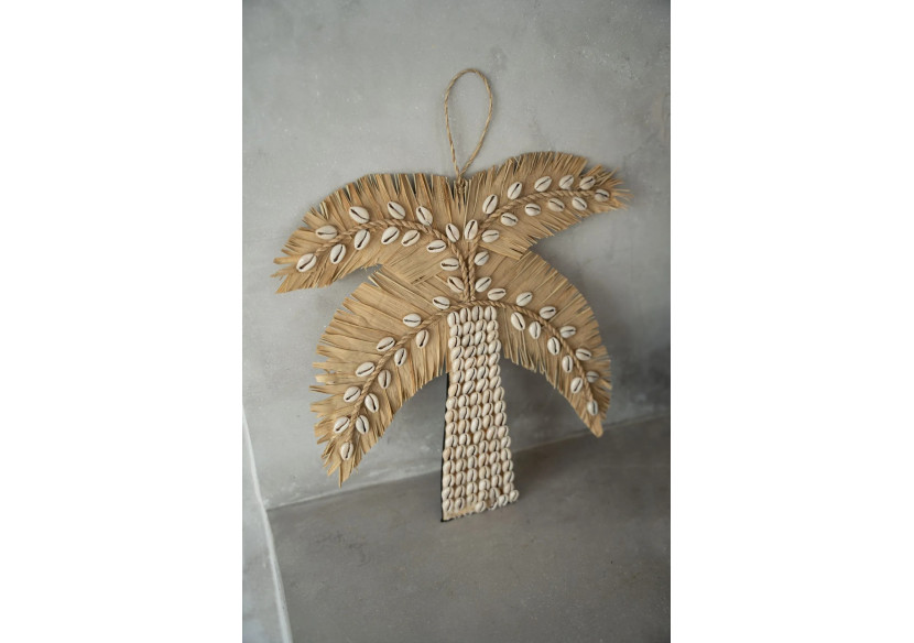 Décoration Palmier en Coquillages - Naturel - BAVE022N - Bazar Bizar