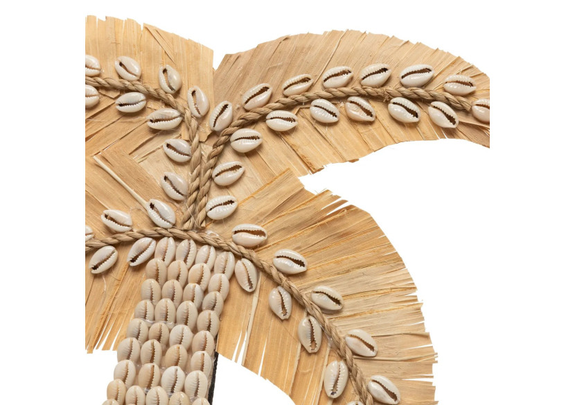 Décoration Palmier en Coquillages - Naturel - BAVE022N - Bazar Bizar