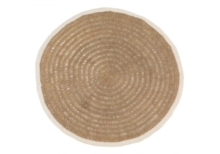 Tapis Rond en Algues et...