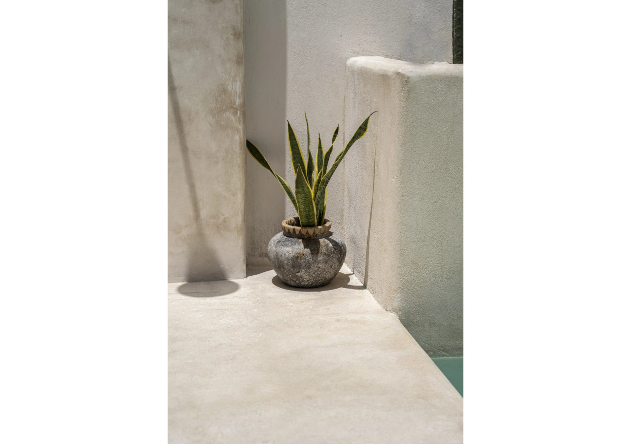 Vase Styly - Gris Antique - Taille L - JABR041AG-L - Bazar Bizar