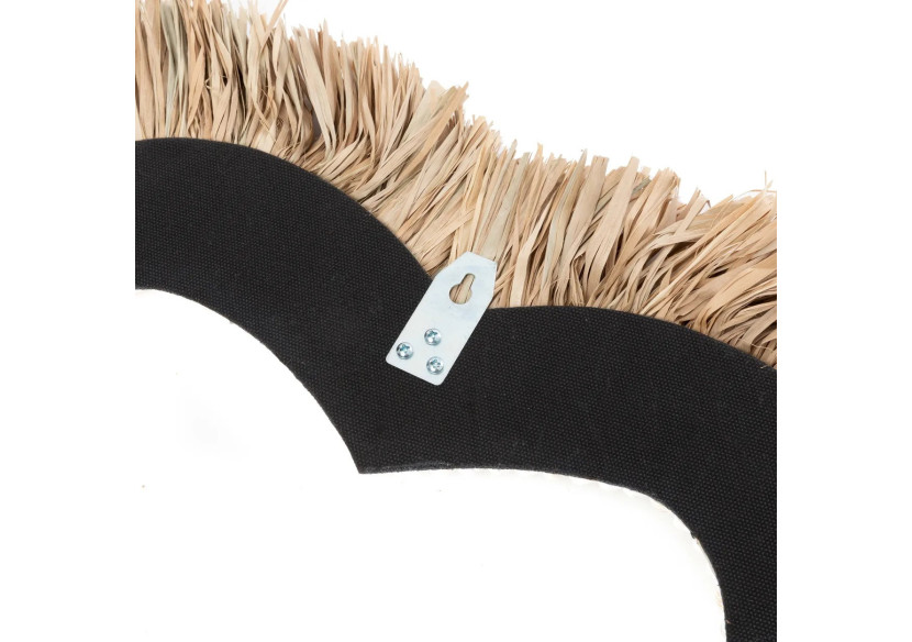 Cœur en Coquillages Raffia - Blanc Naturel - L - BAVE013NW - Bazar Bizar