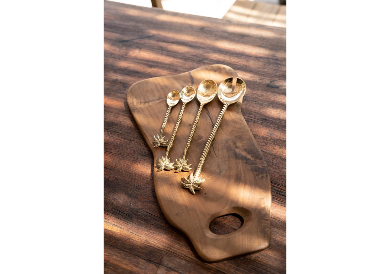 Fourchette Salad Palmier - Or en laiton - BABRA004G - Bazar Bizar