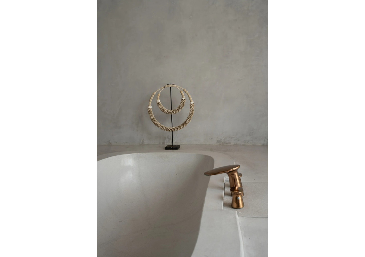 Collier Double Coquillage sur Socle - Naturel - BALE083N - Bazar Bizar