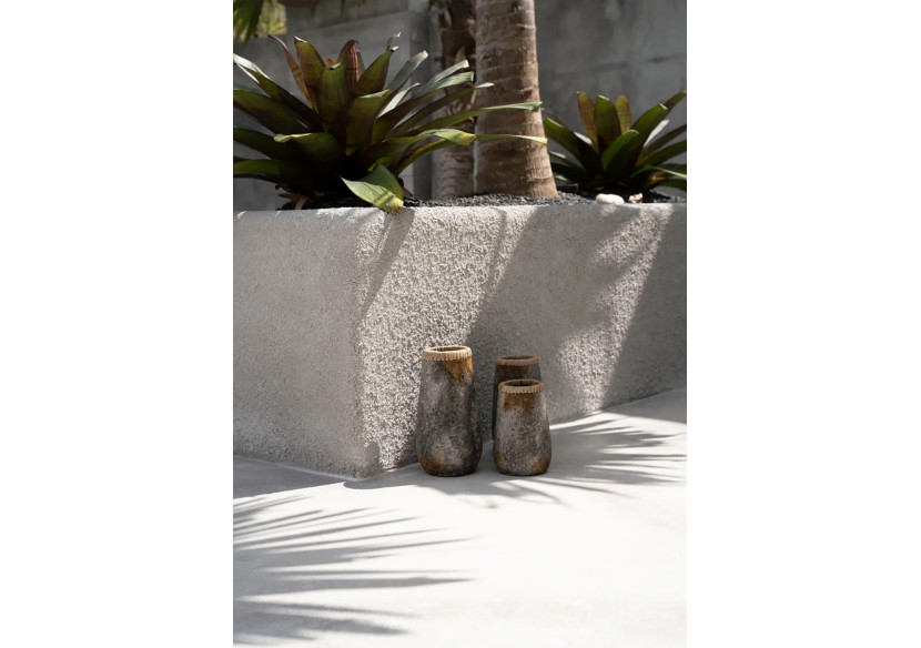 Vase Sneaky - Gris Antique - L - JABR039AG-L - Bazar Bizar