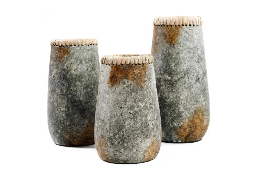 Vase Sneaky - Gris Antique - L - JABR039AG-L - Bazar Bizar