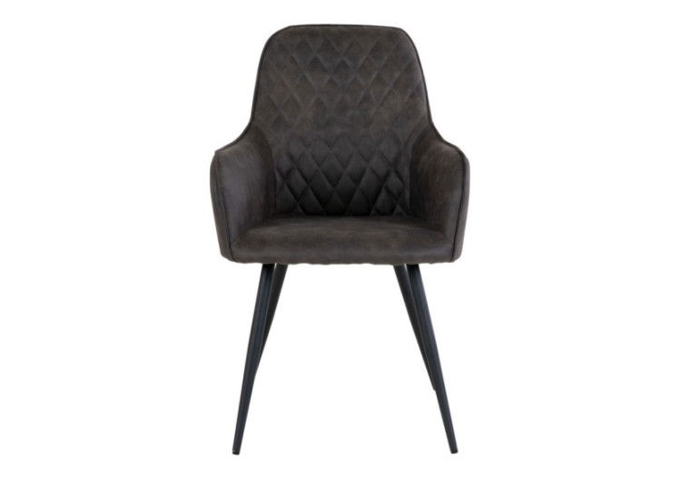 Chaise de Salle à Manger Harbo - Microfibre Gris Foncé - 1001162 - House Nordic 2