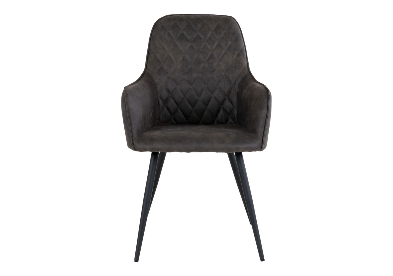 Chaise de Salle à Manger Harbo - Microfibre Gris Foncé - 1001162 - House Nordic
