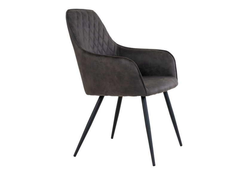 Chaise de Salle à Manger Harbo - Microfibre Gris Foncé - 1001162 - House Nordic Chaise de Salle à Manger Harbo - Microfibre Gris Foncé - 1001162 - House Nordic