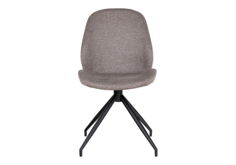 Chaise de Salle à Manger MONTE CARLO - Tissu pierre avec base pivotante - 1001352 - House Nordic 2