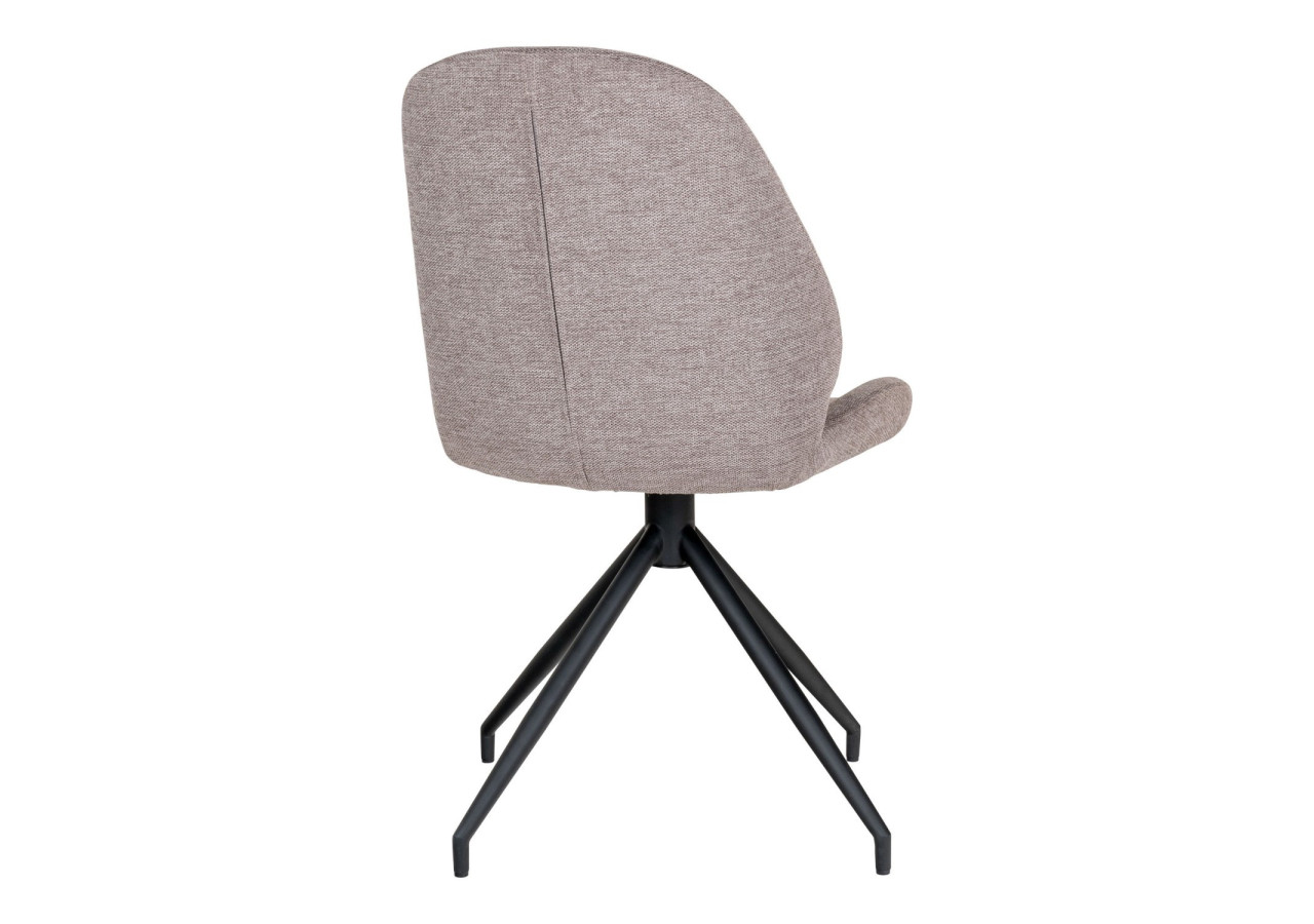 Chaise de Salle à Manger MONTE CARLO - Tissu pierre avec base pivotante - 1001352 - House Nordic