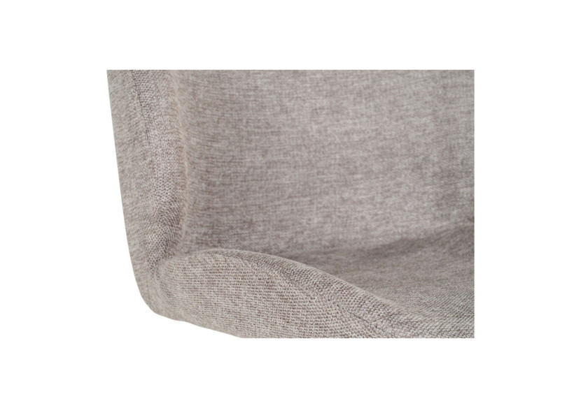 Chaise de Salle à Manger MONTE CARLO - Tissu pierre avec base pivotante - 1001352 - House Nordic