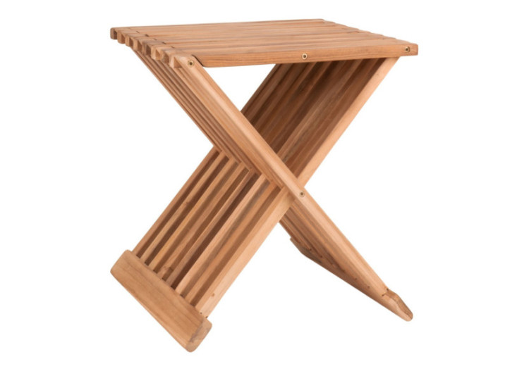 Tabouret ERTO - Bois de teck - 1501120 - House Nordic