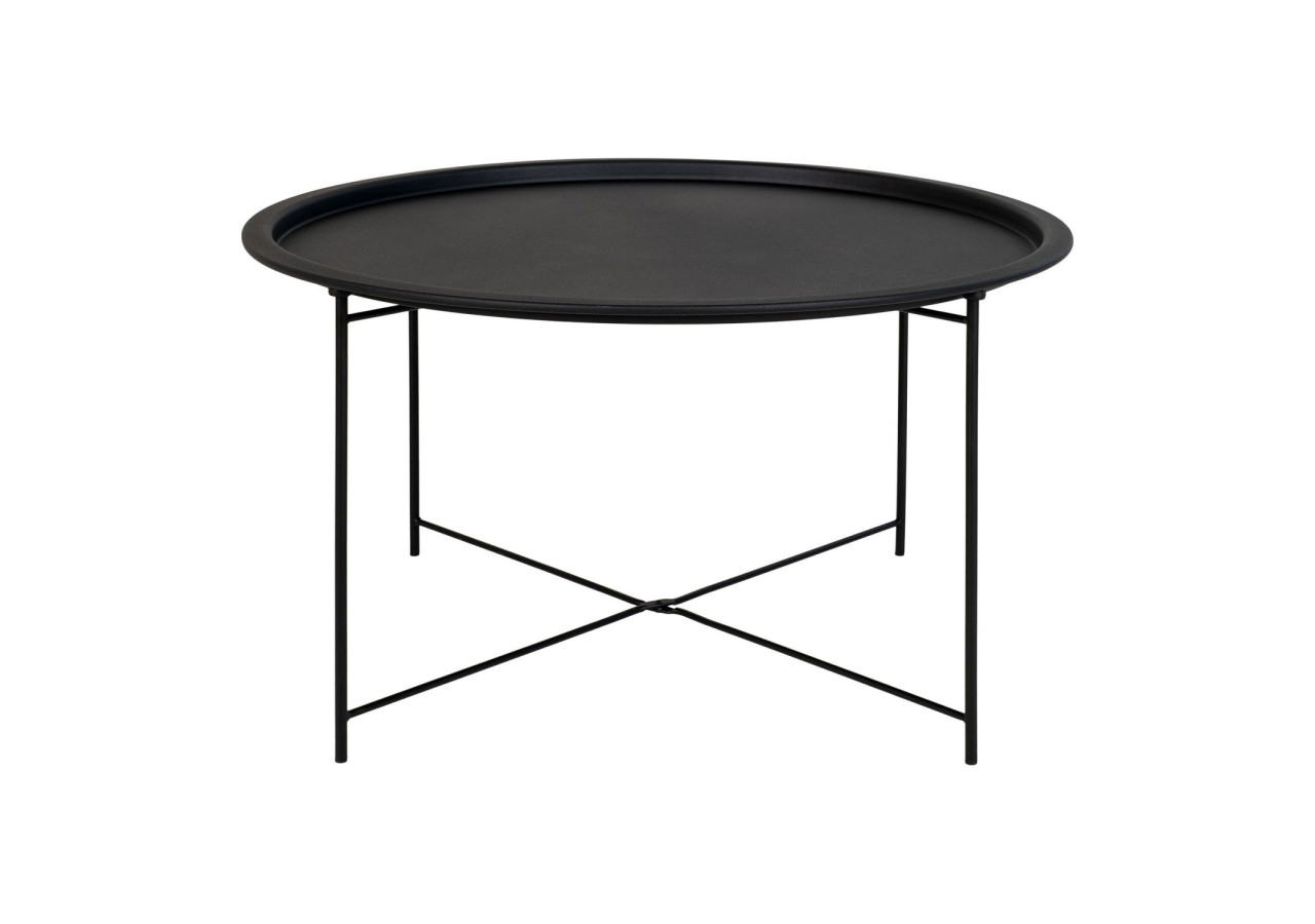 Table Basse BASTIA - Acier noir 75x43 cm - 2101300 - House Nordic