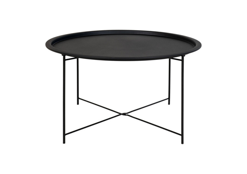 Table Basse BASTIA - Acier noir 75x43 cm - 2101300 - House Nordic