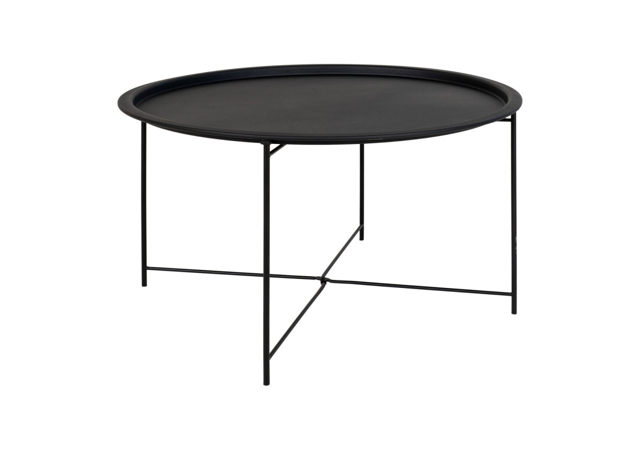 Table Basse BASTIA - Acier noir 75x43 cm - 2101300 - House Nordic