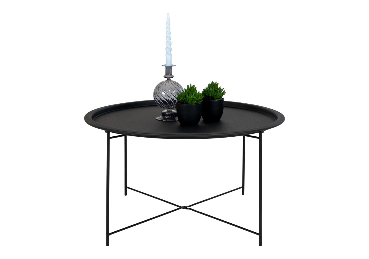 Table Basse BASTIA - Acier noir 75x43 cm - 2101300 - House Nordic