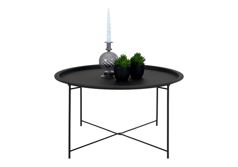 Table Basse BASTIA - Acier noir 75x43 cm - 2101300 - House Nordic