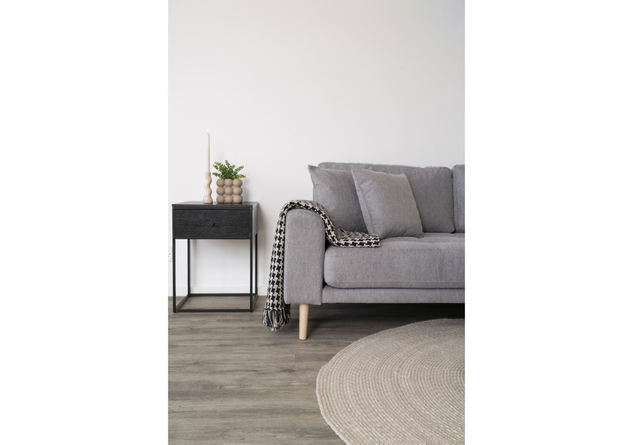 Table de Nuit VITA - 1 tiroir, noir avec cadre noir - 2101610 - House Nordic