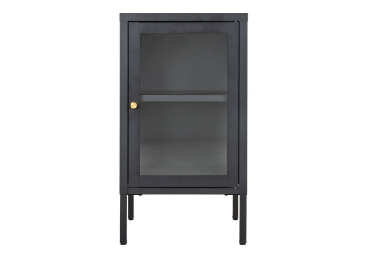 Cabinet Dalby - Avec porte en verre, noir - 3001046 - House Nordic