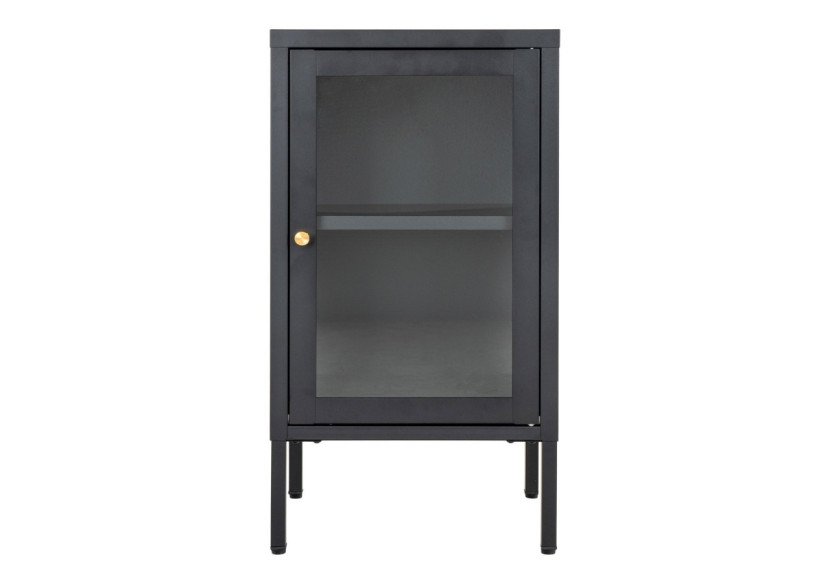 Cabinet Dalby - Avec porte en verre, noir - 3001046 - House Nordic