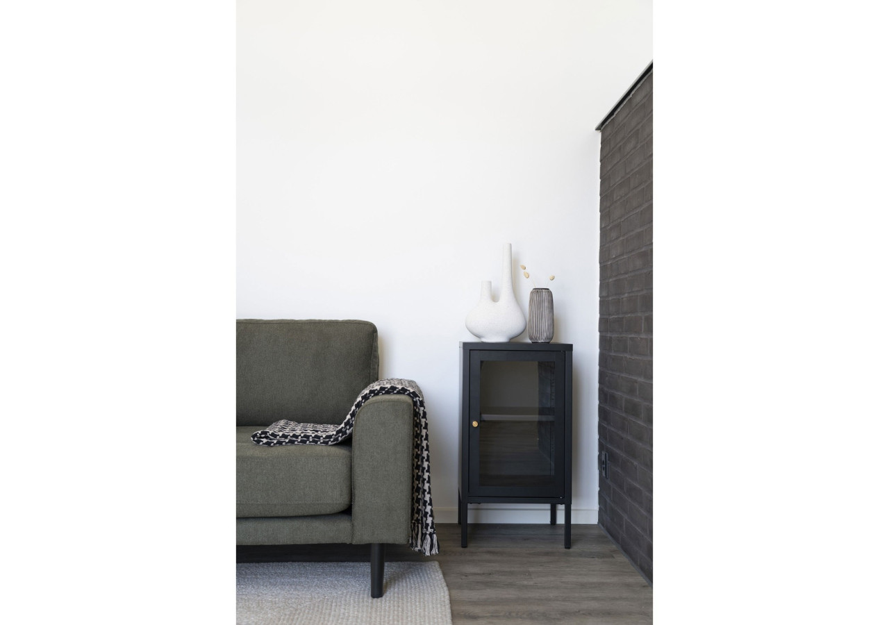 Cabinet Dalby - Avec porte en verre, noir - 3001046 - House Nordic