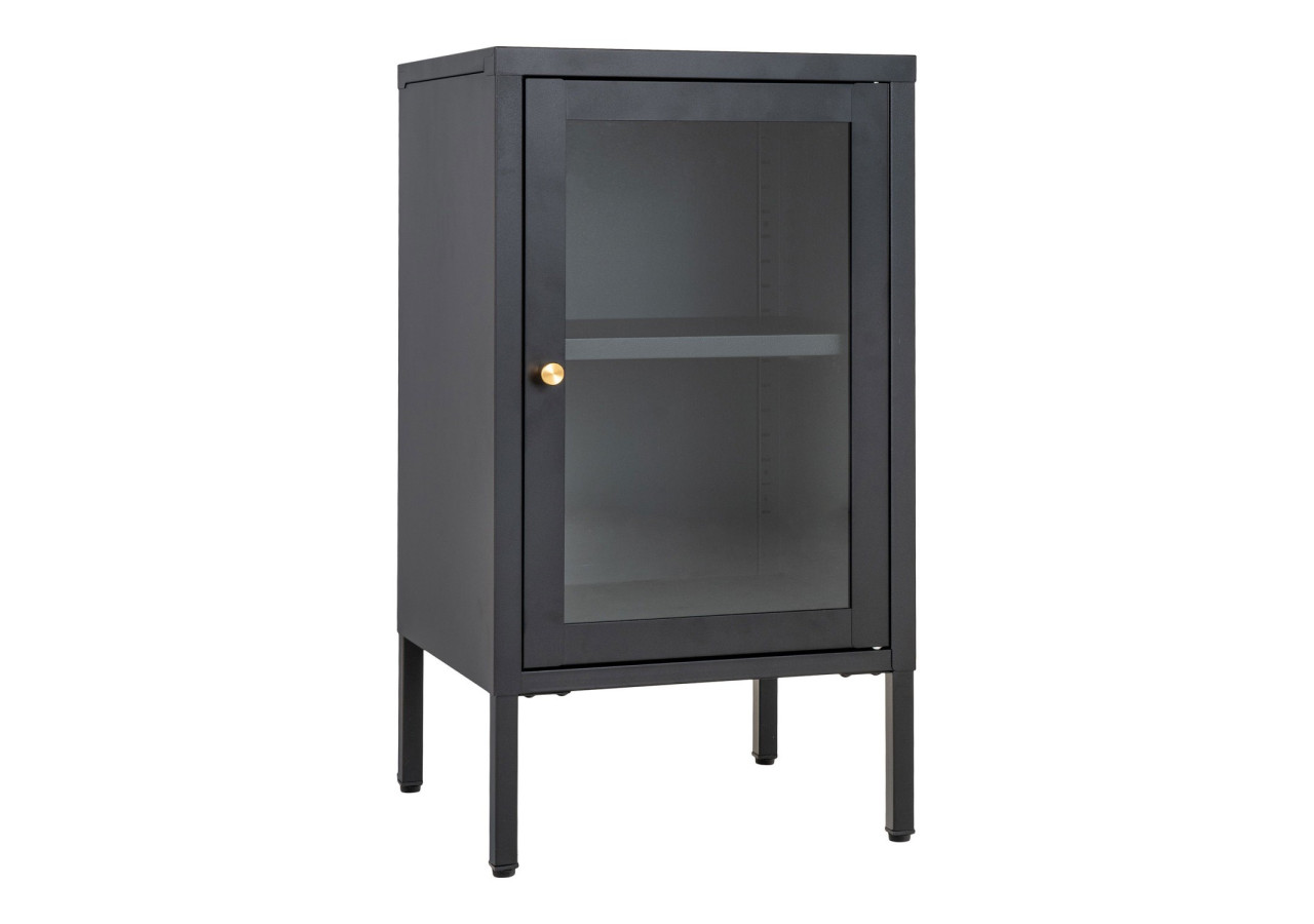 Cabinet Dalby - Avec porte en verre, noir - 3001046 - House Nordic