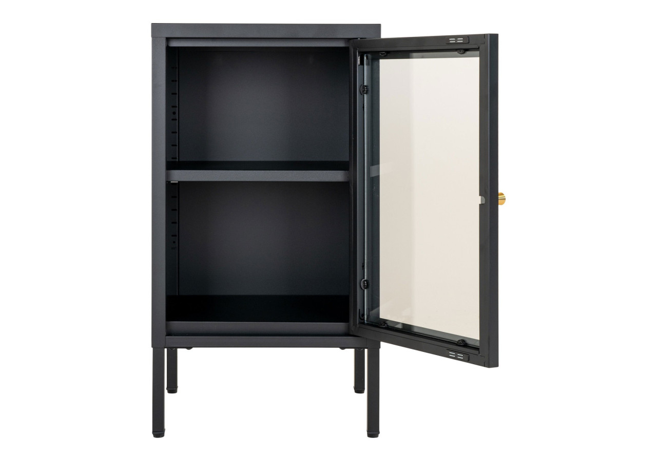 Cabinet Dalby - Avec porte en verre, noir - 3001046 - House Nordic