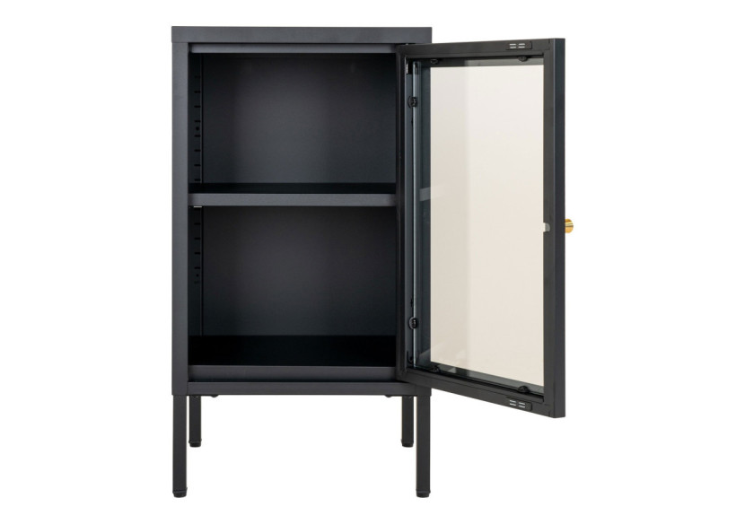 Cabinet Dalby - Avec porte en verre, noir - 3001046 - House Nordic