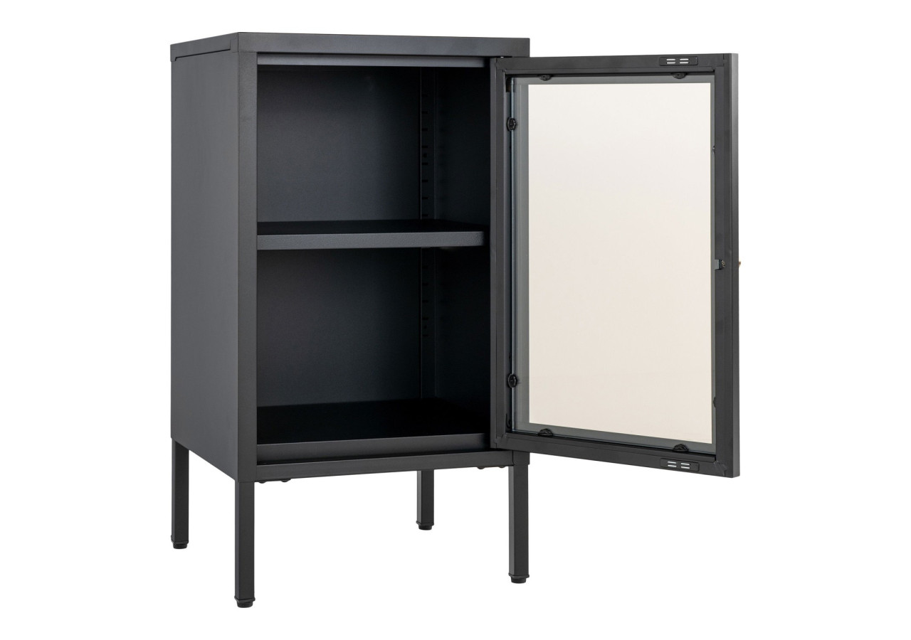 Cabinet Dalby - Avec porte en verre, noir - 3001046 - House Nordic