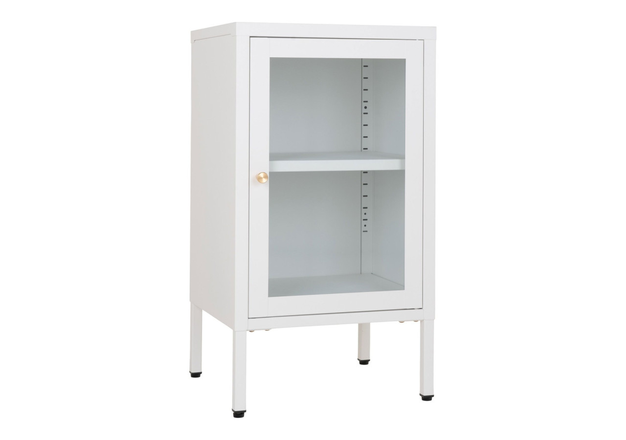 Cabinet Dalby - Avec porte en verre, blanc - 3001047 - House Nordic