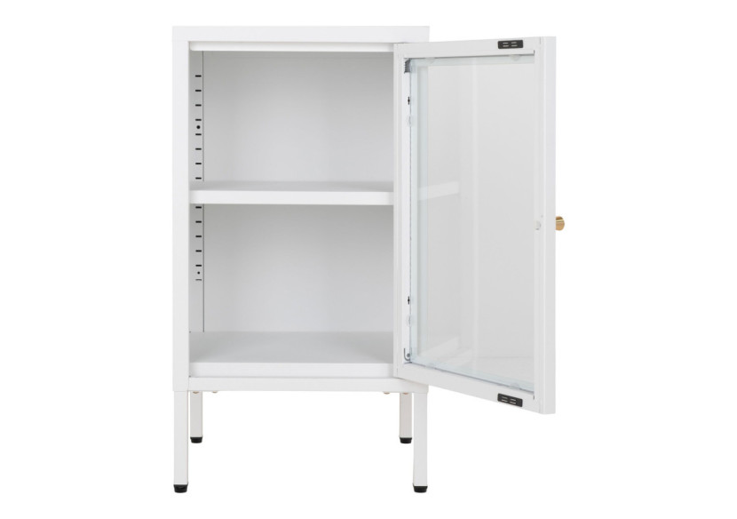 Cabinet Dalby - Avec porte en verre, blanc - 3001047 - House Nordic