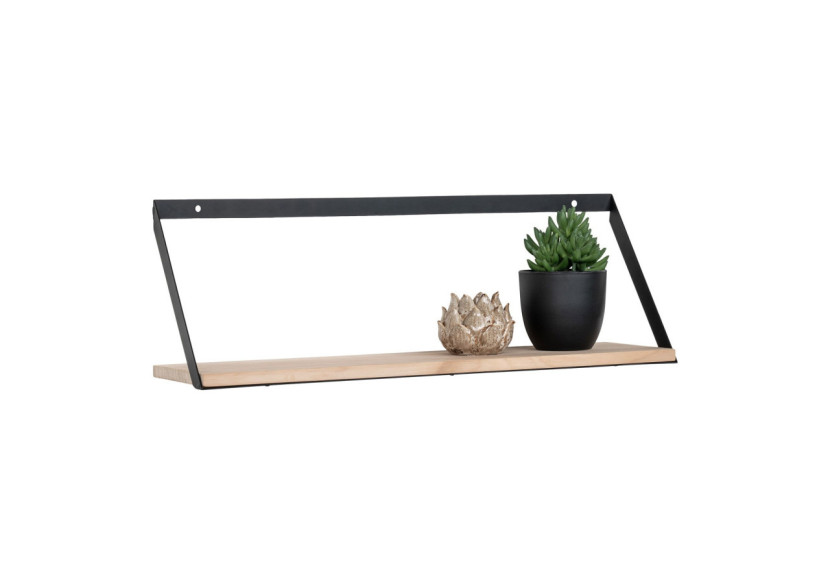 Étagère Basel - Bois de pin et métal, 55x14 cm - 4292210 - House Nordic