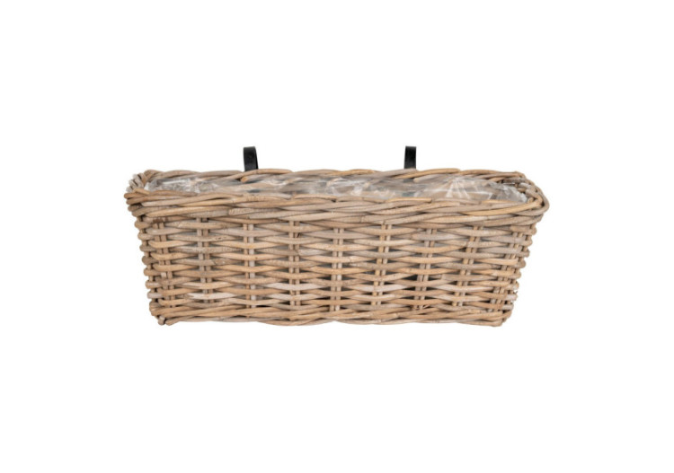 Bac de Balcon BATU - Bac en kubu avec plastique et suspension 60 x 20 x 23 cm - 4401111 - House Nordic