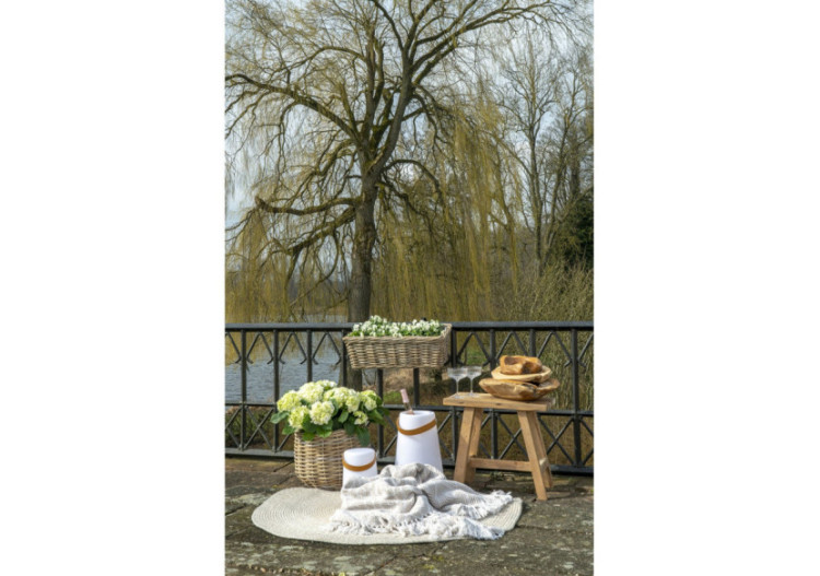 Bac de Balcon BATU - Bac en kubu avec plastique et suspension 60 x 20 x 23 cm - 4401111 - House Nordic 2