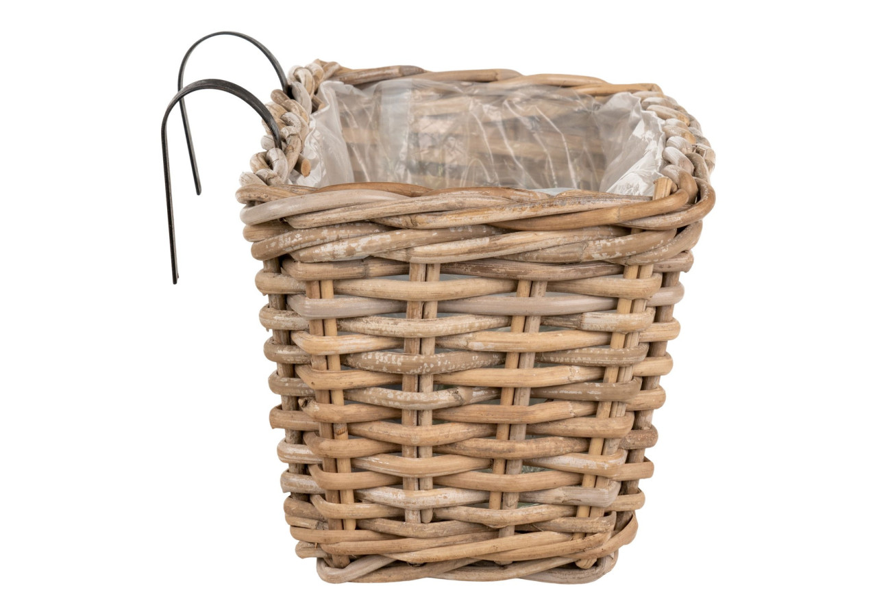 Bac de Balcon BATU - Bac en kubu avec plastique et suspension 60 x 20 x 23 cm - 4401111 - House Nordic