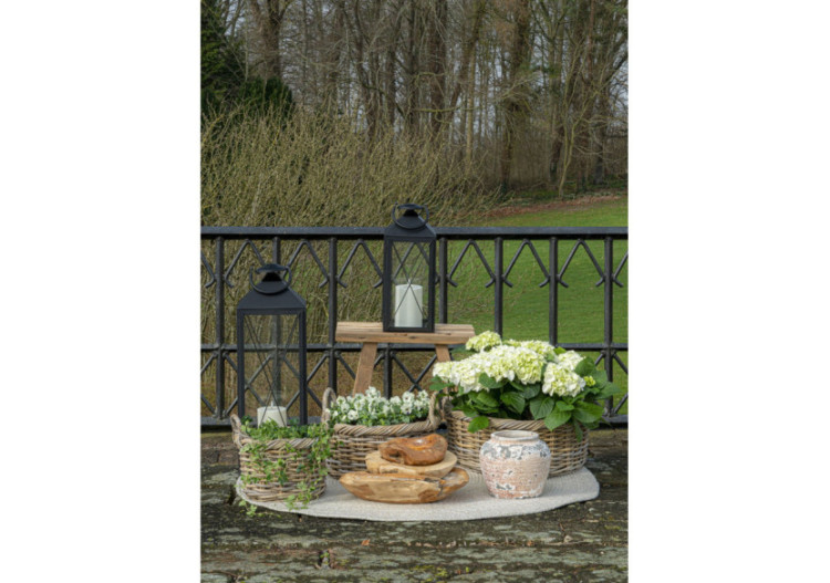 Paniers KUTA - Ensemble de 3 paniers en kubu avec intérieur en plastique - 4401113 - House Nordic 2