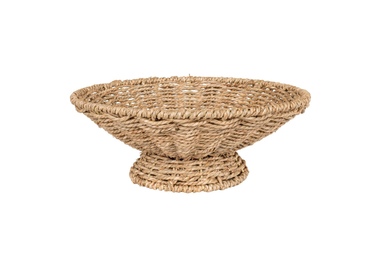 Plateau de Service PRUNA - Plateau rond en herbe de mer 30 x 11 cm - 4401526 - House Nordic