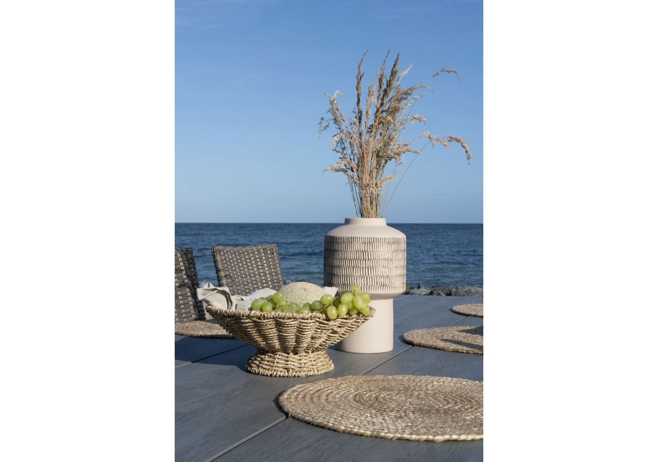 Plateau de Service PRUNA - Plateau rond en herbe de mer 30 x 11 cm - 4401526 - House Nordic