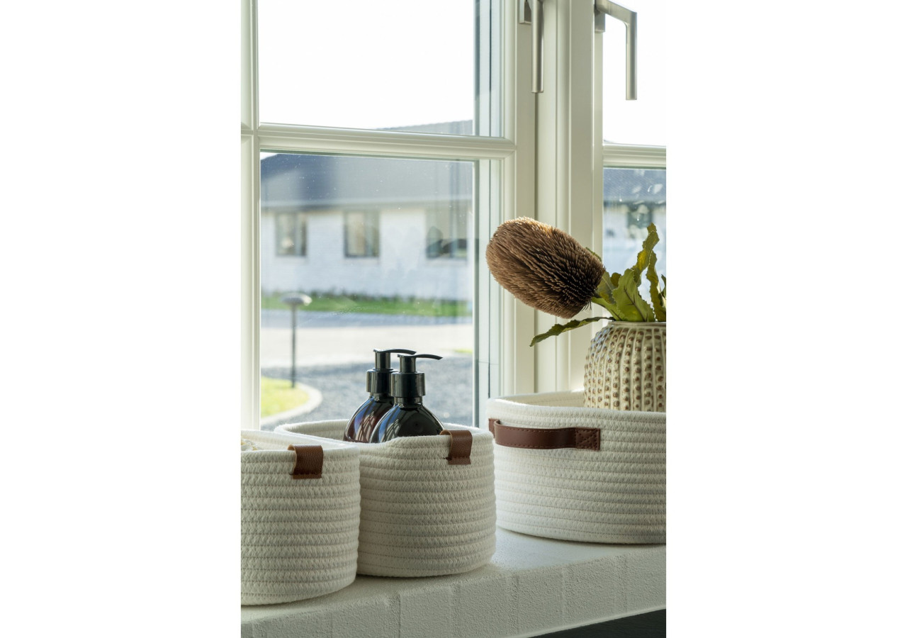 Paniers JARANA - Ensemble de 3 paniers en coton blanc - 4401532 - House Nordic