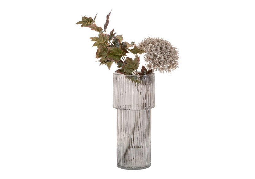 Vase en verre soufflé - Transparent, rond, dimensions 17,5x40 cm - 4441372 - House Nordic